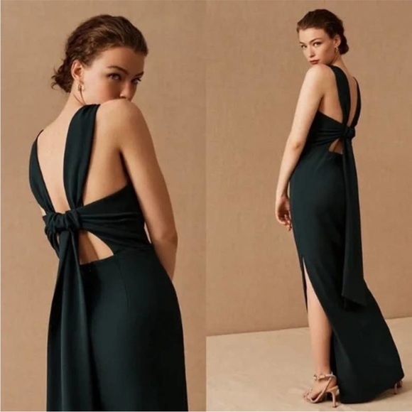 BHLDN Dresses & Skirts - BHLDN London Crepe Tie Back Dress